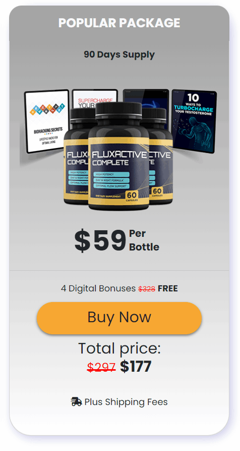 FluxActive - 3 Bottles