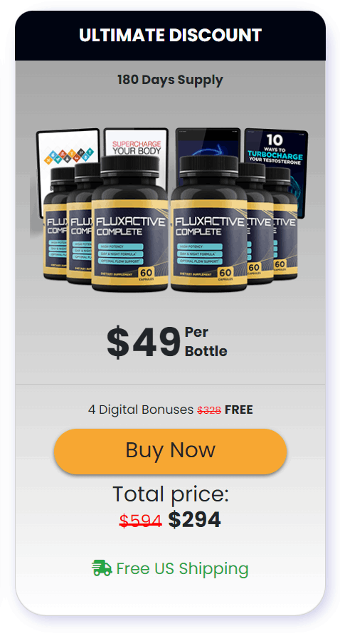 FluxActive - 6 Bottles